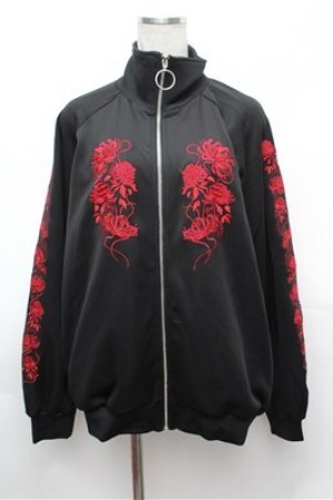 画像: AdaNous / 曼珠沙華ジャージ  黒ｘ赤 S-26-01-31-060-PU-JA-AS-ZS