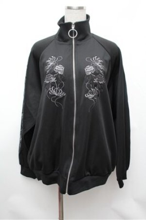 画像: AdaNous / 曼珠沙華ジャージ  黒 S-26-01-31-062-PU-JA-AS-ZS