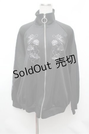 画像: AdaNous / 曼珠沙華ジャージ  黒 S-26-01-31-062-PU-JA-AS-ZS