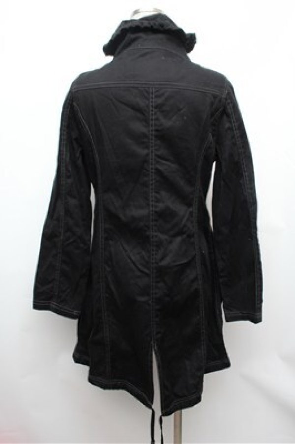 画像4: ALGONQUINS / ロングデニムコート  黒 S-26-01-31-063-AL-CO-HR-ZS (4)