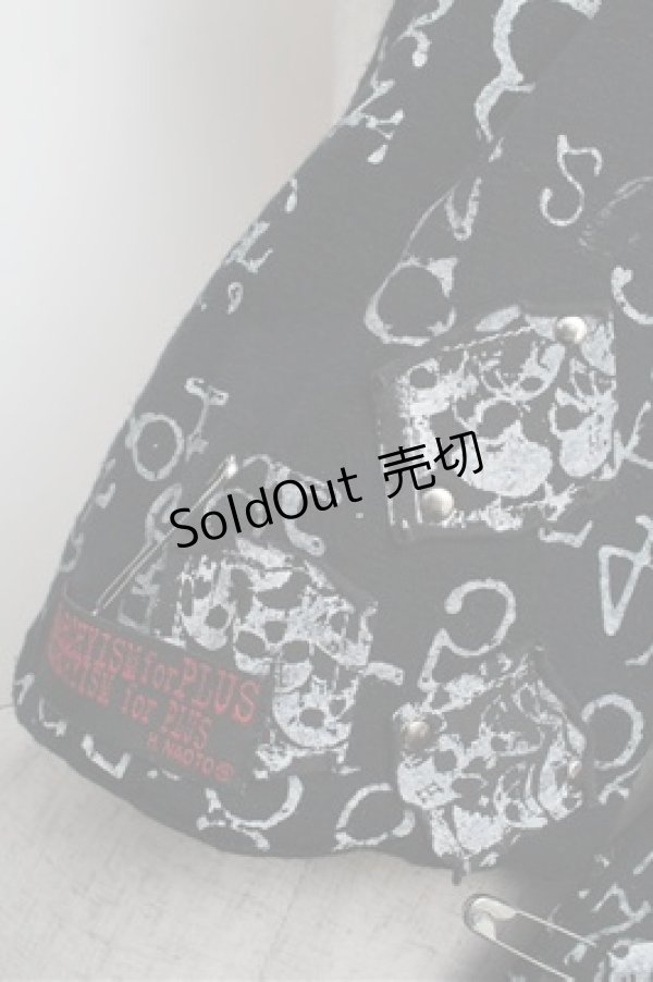 画像4: h.ANARCHY / プリントストール  黒 S-26-01-31-013-HN-ZA-HR-ZS (4)