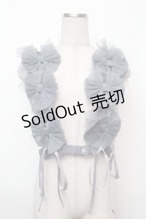 画像: Vallee lys / Nocturne Tulle Harness  ブルー S-26-01-31-014-GO-TO-HR-ZS