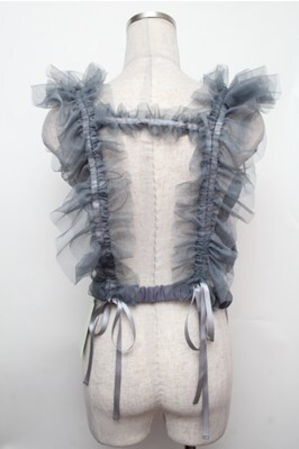 画像2: Vallee lys / Nocturne Tulle Harness  ブルー S-26-01-31-014-GO-TO-HR-ZS (2)