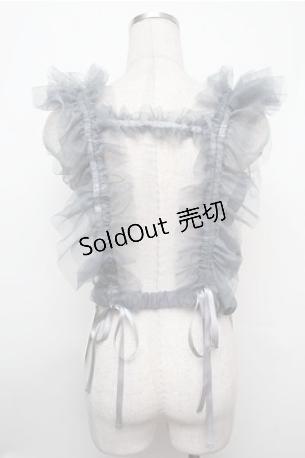 画像2: Vallee lys / Nocturne Tulle Harness  ブルー S-26-01-31-014-GO-TO-HR-ZS (2)