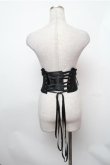画像2: MR corset / LACE UP VERY SHORT CORSET  黒 S-26-01-31-015-PU-TO-HR-ZS (2)