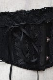 画像3: MR corset / LACE UP VERY SHORT CORSET  黒 S-26-01-31-015-PU-TO-HR-ZS (3)