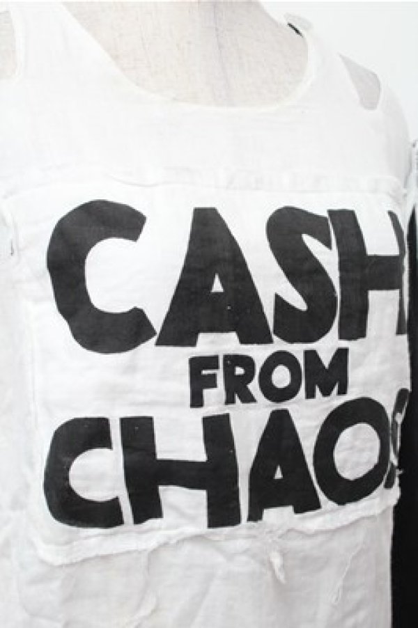 画像3: SEXY DYNAMITE LONDON / プリントガーゼトップス  黒ｘ白 S-26-01-31-026-PU-BL-HR-ZS (3)