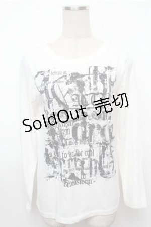 画像: ALGONQUINS / プリントカットソー  白 S-26-01-31-027-AL-TS-HR-ZS