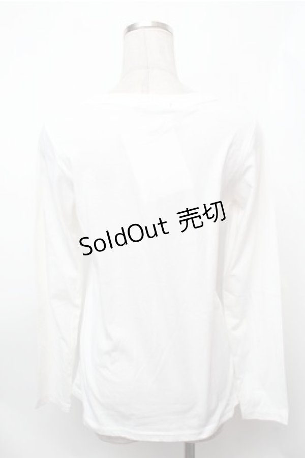 画像2: ALGONQUINS / プリントカットソー  白 S-26-01-31-027-AL-TS-HR-ZS (2)