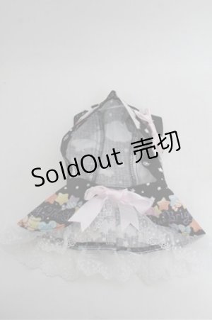 画像: BABY,THE STARS SHINE BRIGHT / くみゃちゃんのKiraKira Sweets Halloween柄くみゃちゃんねこみみケープ  黒 S-26-01-31-005-BA-ZA-AS-ZS