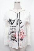 画像1: MAD / プリントガーゼZIPパーカー  白 S-26-01-31-028-PU-BL-HR-ZS (1)