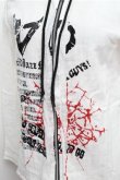 画像5: MAD / プリントガーゼZIPパーカー  白 S-26-01-31-028-PU-BL-HR-ZS (5)