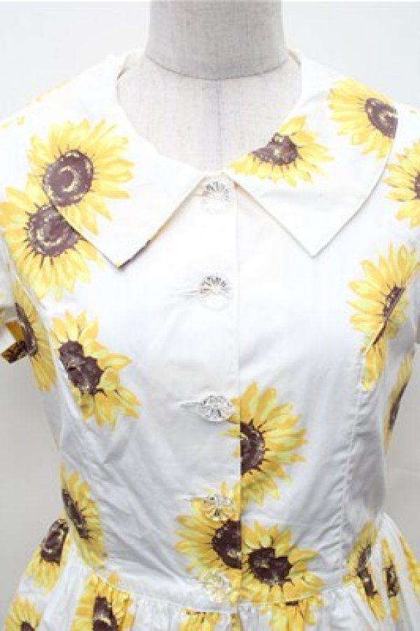 画像3: MILK / Summerフラワーワンピース  白 S-26-02-01-037-ML-OP-HR-ZS (3)