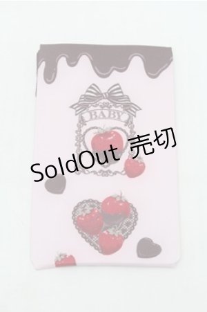画像: BABY,THE STARS SHINE BRIGHT / Strawberry Loves Chocolateオーバーニーソックス  ピンク S-26-02-01-004-BA-AC-AS-ZS