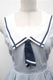 画像3: Secret Honey / ノースリーブセーラーワンピース  サックス S-26-02-01-041-CA-SK-HR-ZS (3)