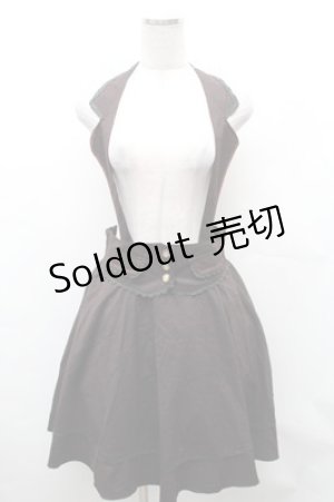 画像: axes femme / サス付きチェックスカート  ブラウン S-26-02-01-048-AX-SK-AS-ZS