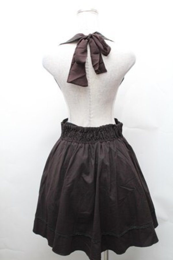 画像2: axes femme / サス付きチェックスカート  ブラウン S-26-02-01-048-AX-SK-AS-ZS (2)