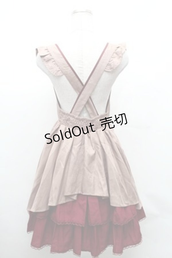 画像2: axes femme POETIQUE / ヴィンテージレース襟ワンピース  ブラウン S-26-02-01-050-AX-OP-AS-ZS (2)