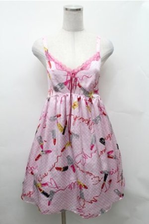 画像: MILK / ラブ・ルージュスリップドレス  ピンク S-26-02-01-054-ML-OP-AS-ZS