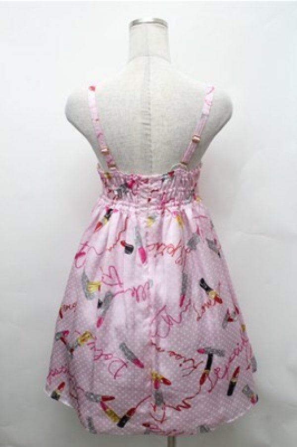 画像2: MILK / ラブ・ルージュスリップドレス  ピンク S-26-02-01-054-ML-OP-AS-ZS (2)