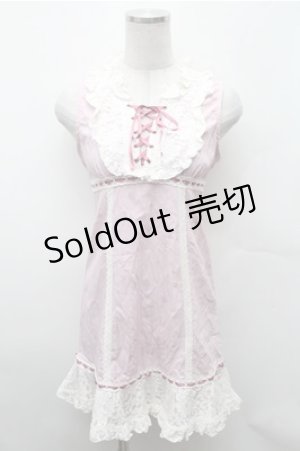 画像: h.Jelly HONEY / プリントノースリーブワンピース  ピンク S-26-02-01-055-HN-TO-HR-ZS