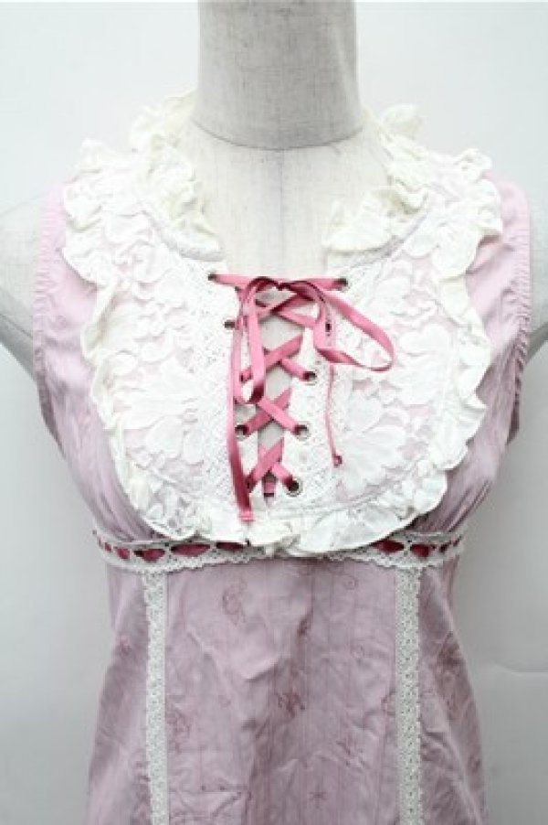 画像3: h.Jelly HONEY / プリントノースリーブワンピース  ピンク S-26-02-01-055-HN-TO-HR-ZS (3)