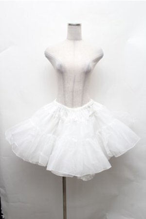 画像: BABY,THE STARS SHINE BRIGHT / ふわふわボリュームショートパニエ  白 S-26-02-01-060-BA-SK-AS-ZS