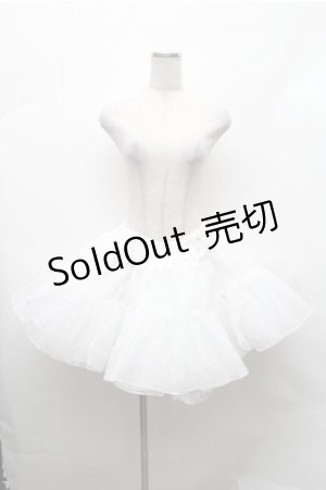 画像: BABY,THE STARS SHINE BRIGHT / ふわふわボリュームショートパニエ  白 S-26-02-01-060-BA-SK-AS-ZS