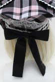 画像4: Angelic Pretty / Sugar タータンチェックベレー  黒×ピンク×サックス S-26-02-01-009-AP-AC-TE-ZS (4)