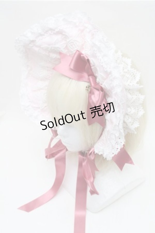 画像1: BABY,THE STARS SHINE BRIGHT / エリザベスボンネット  ピンク S-26-02-01-011-BA-AC-AS-ZS (1)