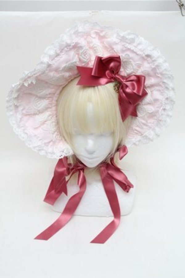 画像2: BABY,THE STARS SHINE BRIGHT / エリザベスボンネット  ピンク S-26-02-01-011-BA-AC-AS-ZS (2)