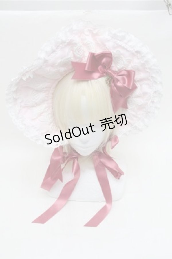 画像2: BABY,THE STARS SHINE BRIGHT / エリザベスボンネット  ピンク S-26-02-01-011-BA-AC-AS-ZS (2)