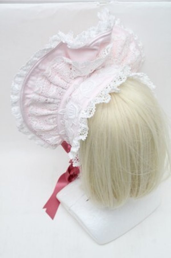 画像3: BABY,THE STARS SHINE BRIGHT / エリザベスボンネット  ピンク S-26-02-01-011-BA-AC-AS-ZS (3)