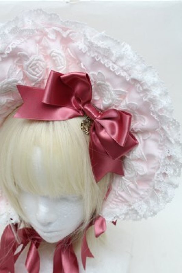 画像4: BABY,THE STARS SHINE BRIGHT / エリザベスボンネット  ピンク S-26-02-01-011-BA-AC-AS-ZS (4)