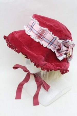 画像: BABY,THE STARS SHINE BRIGHT / Mary Stuart別珍＆タータンチェックハット  ピンク S-26-02-01-017-BA-SK-AS-ZS