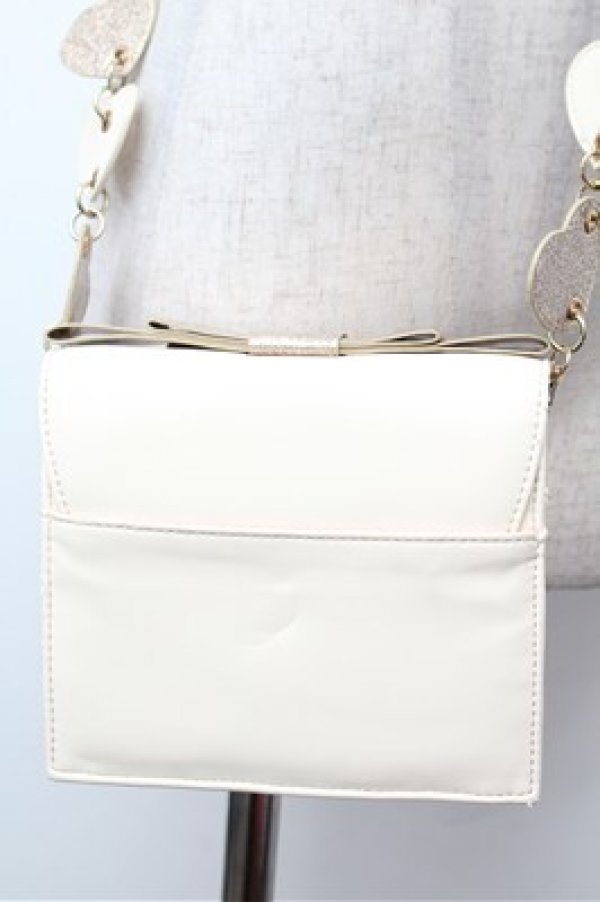 画像2: Angelic Pretty / Little Present Ribbonポシェット&パスケース  オフ S-26-02-01-022-AP-BG-AS-ZS (2)