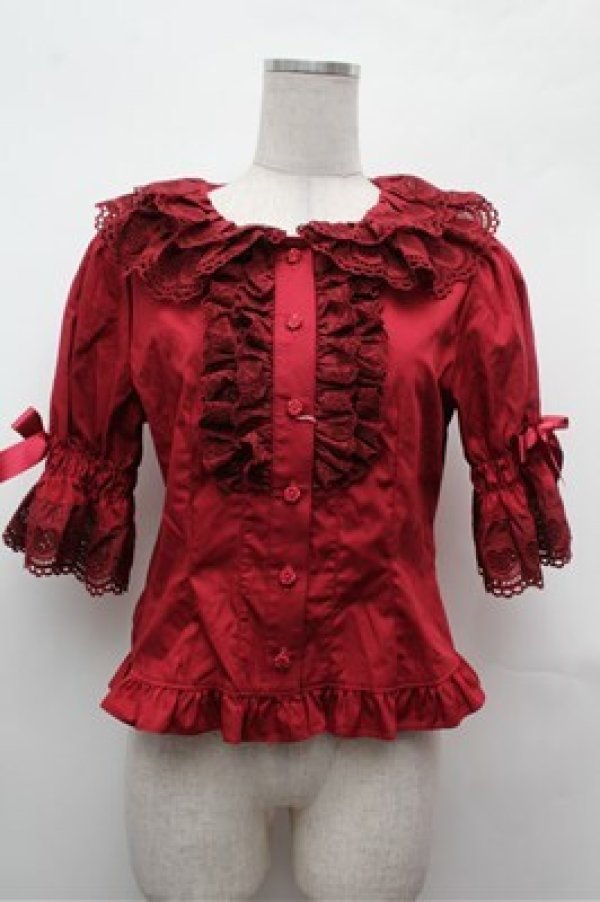 画像1: BABY,THE STARS SHINE BRIGHT / Bee My Sweet Honeyブラウス  赤 S-26-02-01-030-BA-BL-AS-ZS (1)