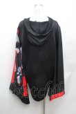 画像3: NieR Clothing / FAKEチャイナボタン着物風袖PULLOVER プルオーバー F 黒×赤 S-26-02-04-032-PU-TO-TE-ZS (3)