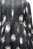 画像2: axes femme NOSTALGIE / ブーケ柄ジャガードワンピース  黒 S-26-02-04-033-AX-OP-AS-ZS (2)