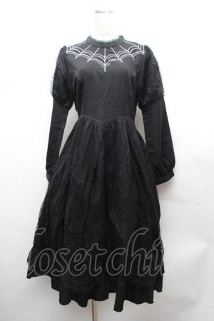 画像: axes femme POETIQUE / ダークロマンスロングワンピース  黒 S-26-02-04-036-AX-OP-AS-ZS