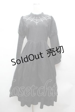 画像: axes femme POETIQUE / ダークロマンスロングワンピース  黒 S-26-02-04-036-AX-OP-AS-ZS