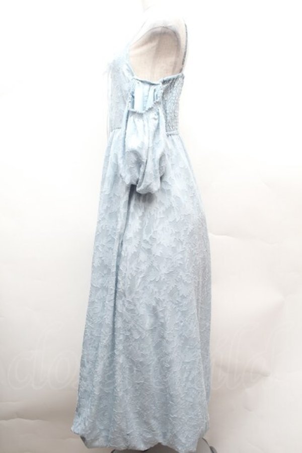 画像3: axes femme / シアージャカードバルーンワンピース  サックス S-26-02-04-037-AX-OP-AS-ZS (3)