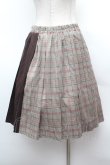 画像3: axes femme POETIQUE / プリーツ切替チェックスカート  ブラウン S-26-02-04-040-AX-SK-AS-ZS (3)