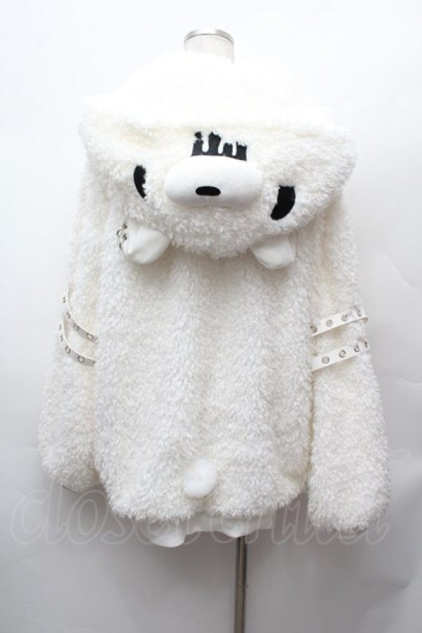 画像3: DimMoire / GLOOMY×DimMoire グル〜ミ〜ボアパーカー  白 S-26-02-04-004-0-CO-AS-ZS (3)