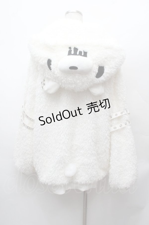 画像3: DimMoire / GLOOMY×DimMoire グル〜ミ〜ボアパーカー  白 S-26-02-04-004-0-CO-AS-ZS (3)