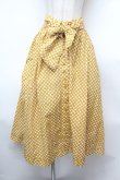 画像1: INGEBORG / フロントボタンドットスカート  イエロー S-26-02-04-043-LO-SK-HR-ZS (1)