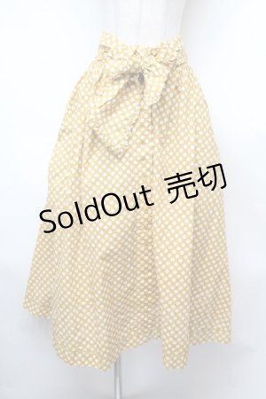 画像: INGEBORG / フロントボタンドットスカート  イエロー S-26-02-04-043-LO-SK-HR-ZS