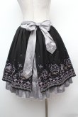 画像3: axes femme / メルヘン刺繍スカート  黒ｘグレー S-26-02-04-046-AX-SK-AS-ZS (3)
