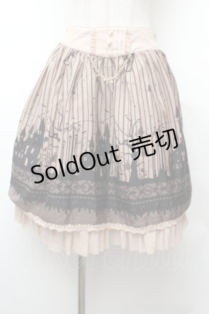 画像: axes femme POETIQUE / ハロウィンメルヘン柄スカート  ベージュ S-26-02-04-051-AX-SK-HR-ZS