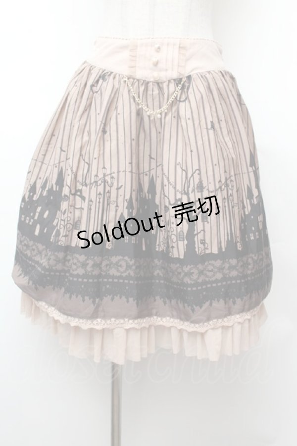 画像1: axes femme POETIQUE / ハロウィンメルヘン柄スカート  ベージュ S-26-02-04-051-AX-SK-HR-ZS (1)